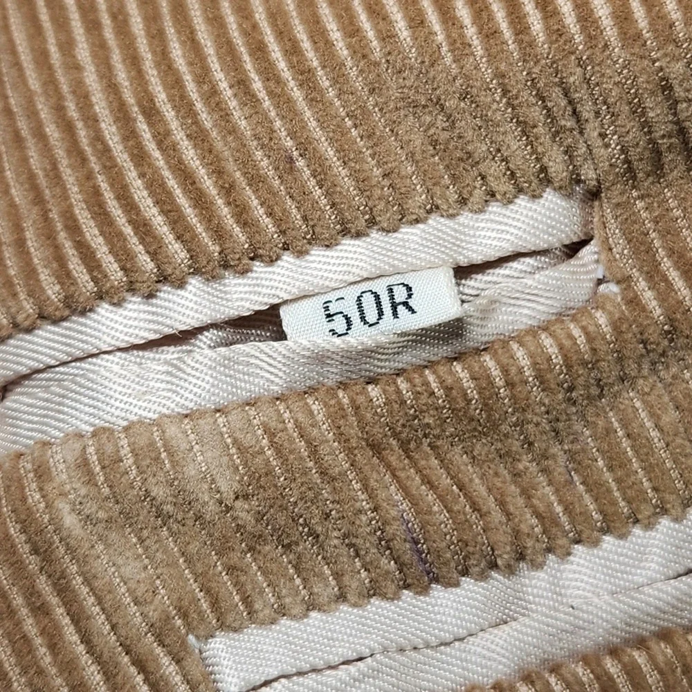 SHEPLERS Blazer Mens 50L Beige Corduroy Pockets Long Sleeve Western VTG